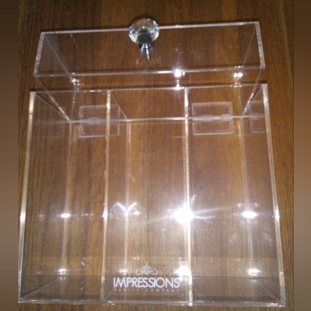 Impressions Vanity Company Clear Acrylic Makeup Organizer/Brush Holder